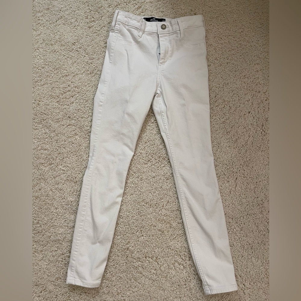 white Hollister jeans